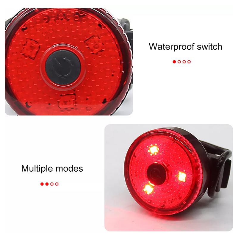 Bike Rear Light Led Usb Rechargeable Bike Tail Light Bike Safety Warning Light Alarm Rear Lamp Waterproof Tail Cycling Light