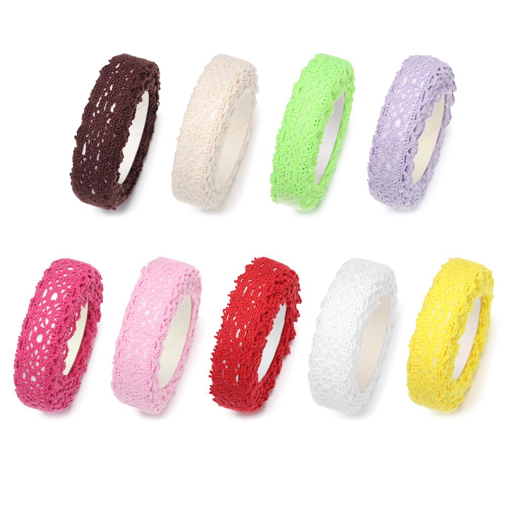 Подарки DIY Craft Самоклеящаяся лента для отделки Тканевая лента Кружевная ткань Отделка Кружевные ленты Наклейка