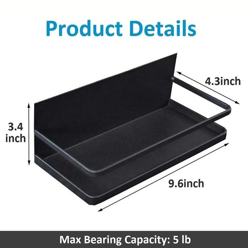 Магнитная полка для специй, органайзер для холодильника, одноуровневая полка для хранения специй на холодильнике, экономит место на кухне