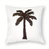 Стильная подушка с вышивкой в виде пальмы - Идеально подходит для домашнего декора и помещений в пляжной тематике, добавляет тропический шарм