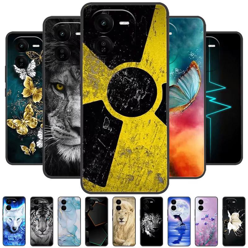 Чехлы для Vivo IQOO Z9X Z9 Turbo Z9X Z9Turbo 5G Роскошный Расписной Силиконовый Мягкий Задний Чехол для телефона IQOO Z9 Lite Защитные Чехлы