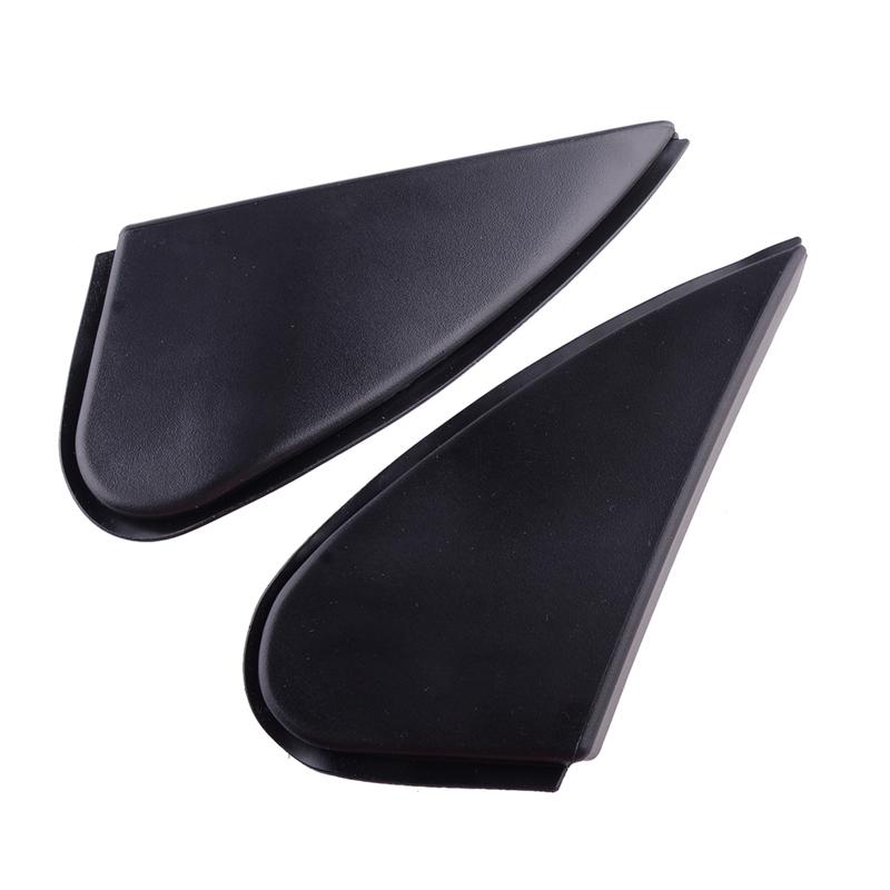 1 Pair Car Front Side View Mirror Corner Triangle Cover Black Fit for Toyota Corolla 60118-02170 60117-02170 2014 2015 2016
