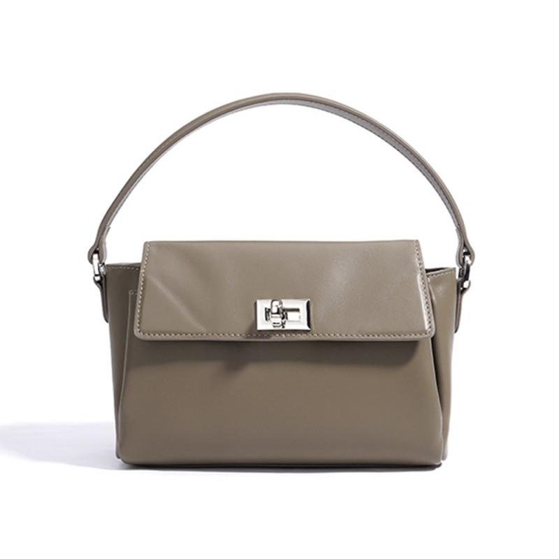 Minimalist Commuting Niche Flip Up Women's Bag Trend Versatile Leather Handbag High-end Sense Shoulder