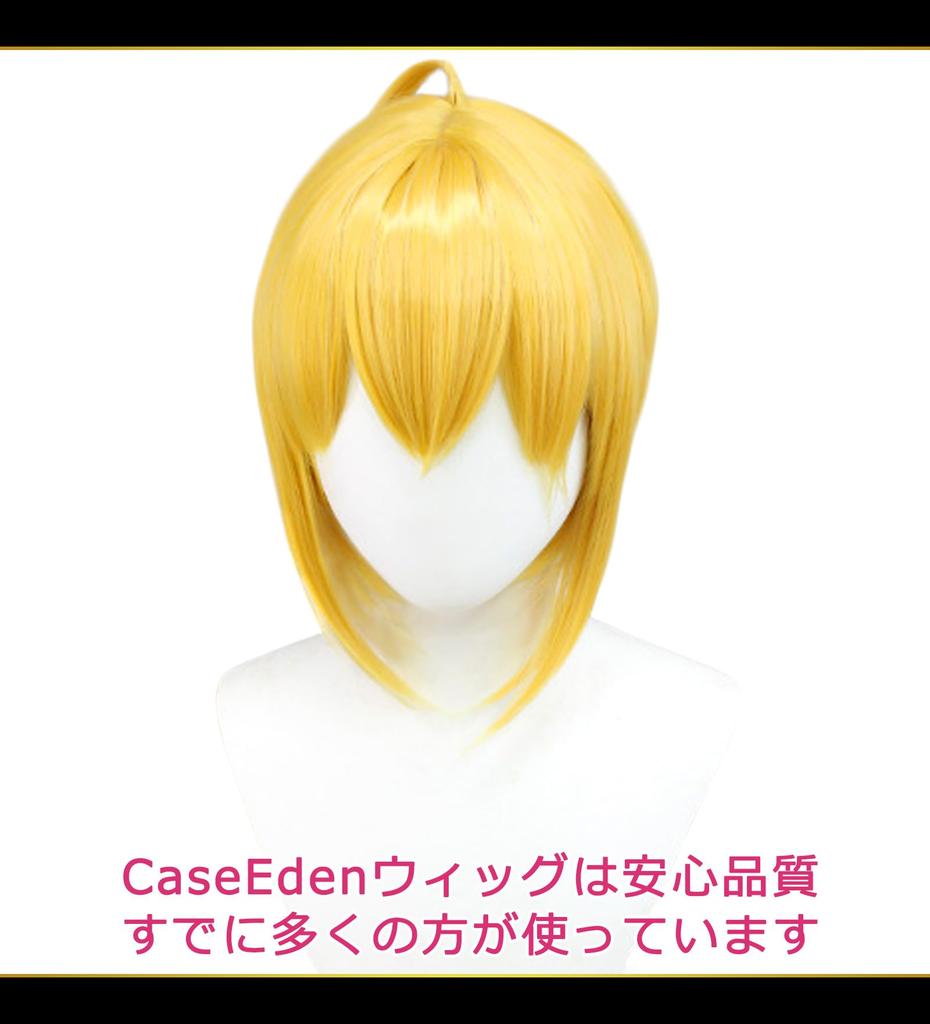 CaseEden Cosplay Premium Long Braided Wig with Heat Gold WIG6030 Wig, Vance, Resistant, Blonde,