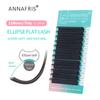Ellipse Flat Eyelashes Extension D Curl Nature Matte Faux Mink Individual Split Tips Mixed Lashes Supplies Maquiagem Cilios
