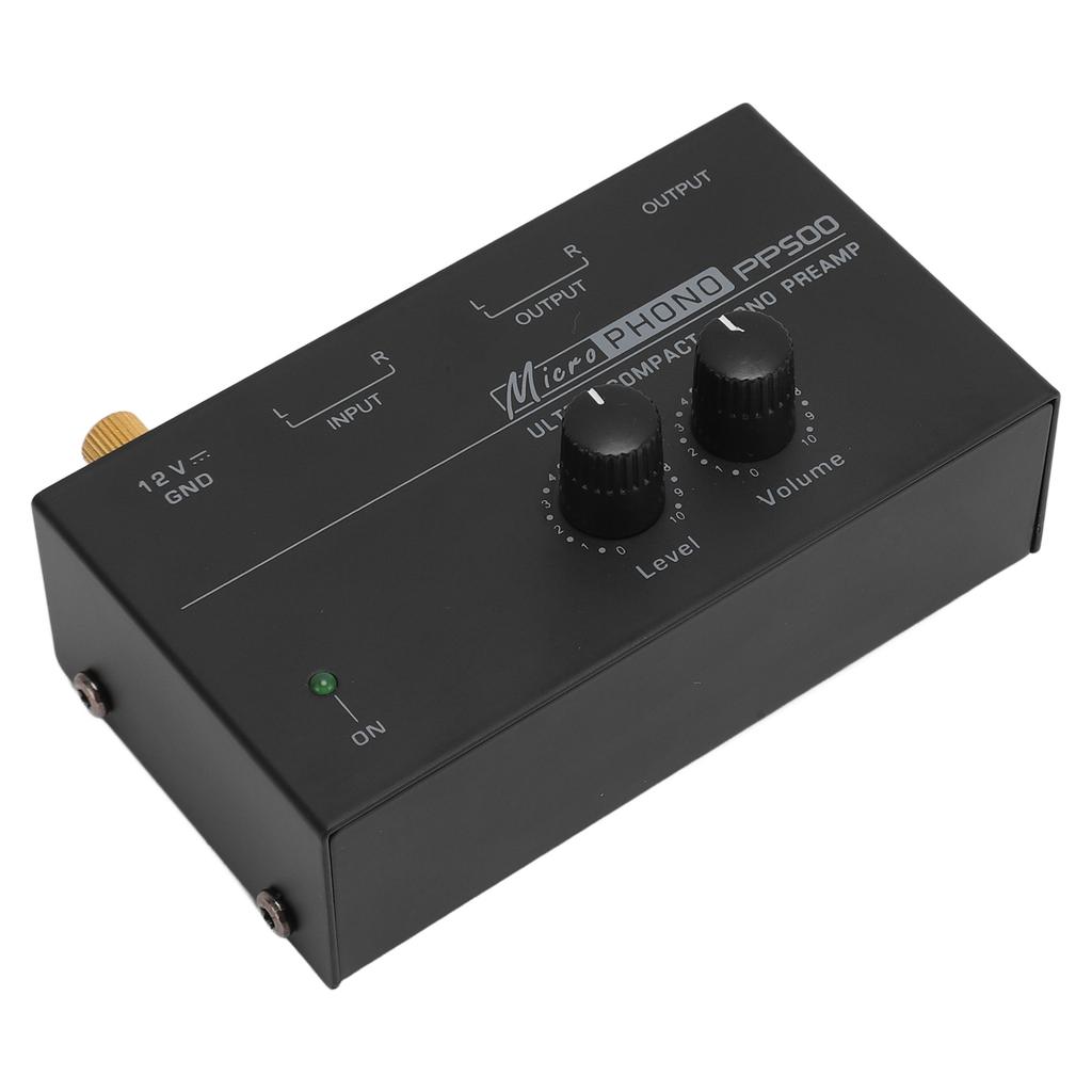 Phono Turntable Preamp Low Noise Independent Volume Control Phonograph Preamplifier for Record Player
