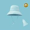 Korean Striped Bucket Hat Wide Brim Women's Sun Caps Ins Striped Fisherman Hat  Travel