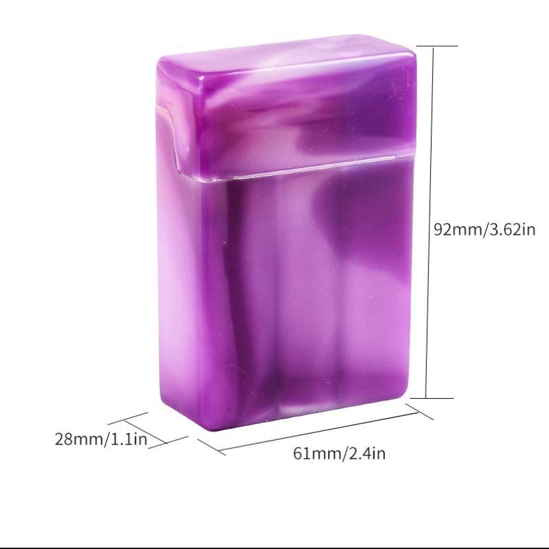 1PC Plastic Creative Box Portable Multi-function Cigarette Storage Box Lighter Box Men's Plastic Clamshell Cigarette Box
