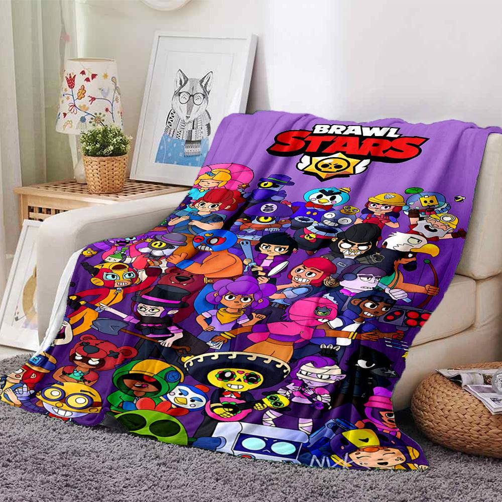 1pc Colorful Cartoon Characters flannel Blanket for Super Soft Cute Comfort Blanket for Travel Bedding Couch Sofa Blanket Y73015