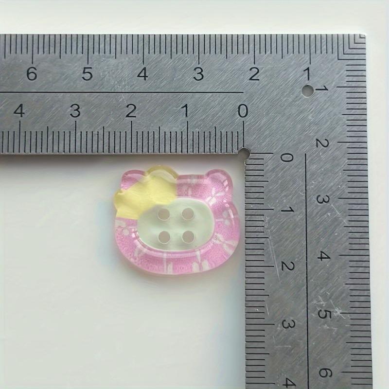 Jelly Printed Cat Buckles DIY Sewing Kit Clothing Craftsmanship Decorative Cute Resin Buttons