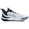 Баскетбольные кроссовки Li Ning Sonic Team, универсальные, из искусственной кожи, с амортизацией, средней высоты, мужские, белые, черные ABPT057-1