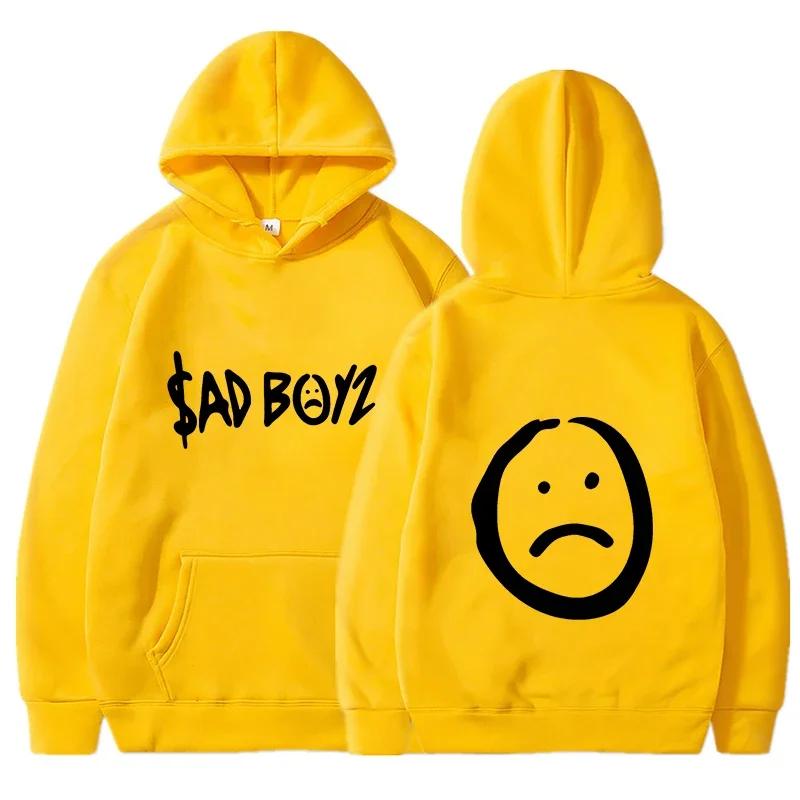 Осень Зима Подростковый H Толстовка с принтом Sad Boyz Мерч Мирового тура Уличная Мужская и Женская Толстовка Хип-хоп Теплая Толстовка