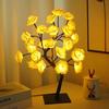 Colorful USB-Operated LED Rose Tree Lights with Detachable Base