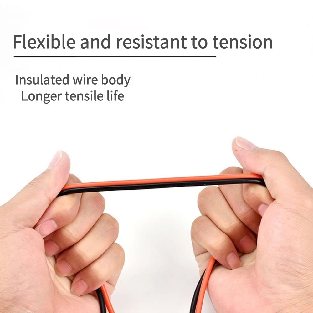 Набор тестовых проводов для мультиметра 1000 В 20 А с зажимами типа «крокодил» и тестовым проводом с плунжером, крючками из силиконового материала, тестовыми щупами