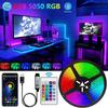 Bluetooth LED Strip Lights Smart SMD 5050 APP Remote Control Flexible Ribbon Diode Lamp Tape TV Backlights Game Room Home Decor