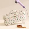 Double-Layer Hair Dryer Storage Bag Portable Large Capacity Dustproof Curler Makeup Bag With Handle Carrying Case For Travel