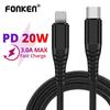 FONKEN For iPhone 12 Series & XS XR 11 Pro Max Mini PD 20W Type C To Lightning Data Cable Support Charging Data Transfer