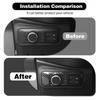 Interior Headlight Switch Button Cover Trim for Ford Bronco + Carbon Fiber