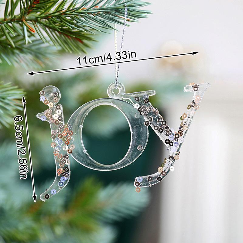 Creative Five Pointed Star Heart Wings Elk Peace Dove Christmas Tree Pendant