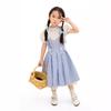 Halloween Wizard of Oz Cosplay Suit Dorothy Children Adult Blue Checked Skirt Pastoral