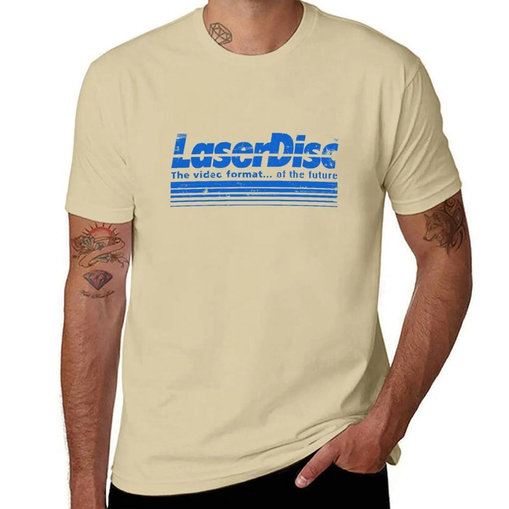 Laserdisc TShirt graphic t shirts vintage anime Short sleeve tee Unisex