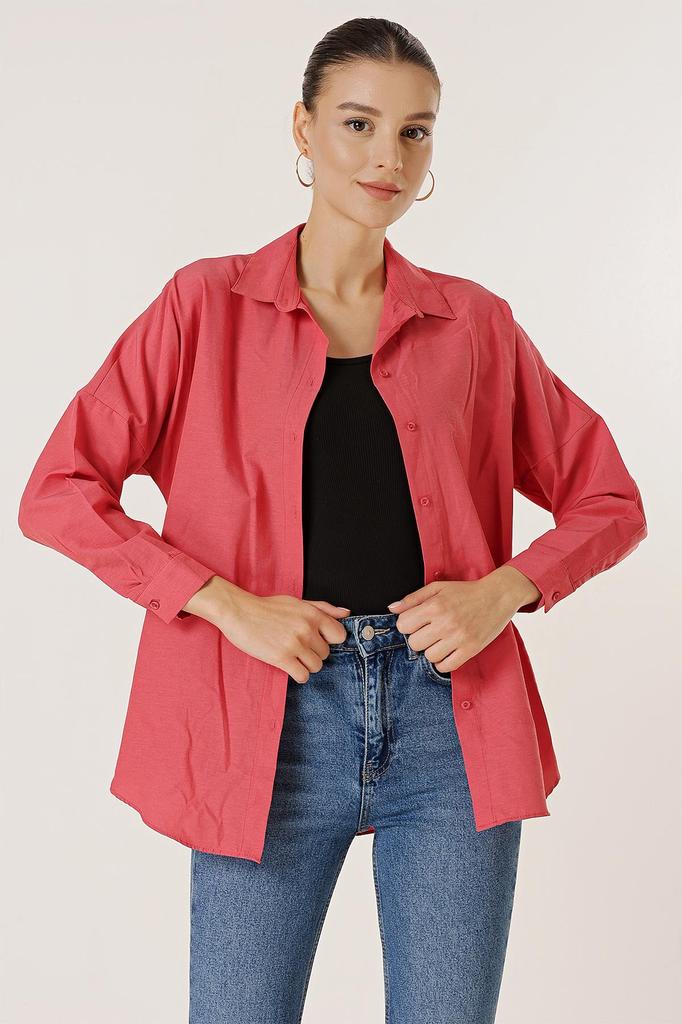 Oversize Long Basic Shirt