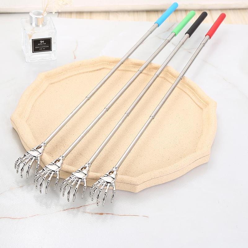 Stainless Steel Back Scratcher Telescopic Scratching Massager Extendable Itch Old Man Happy Health Products Hackle Handicrafts