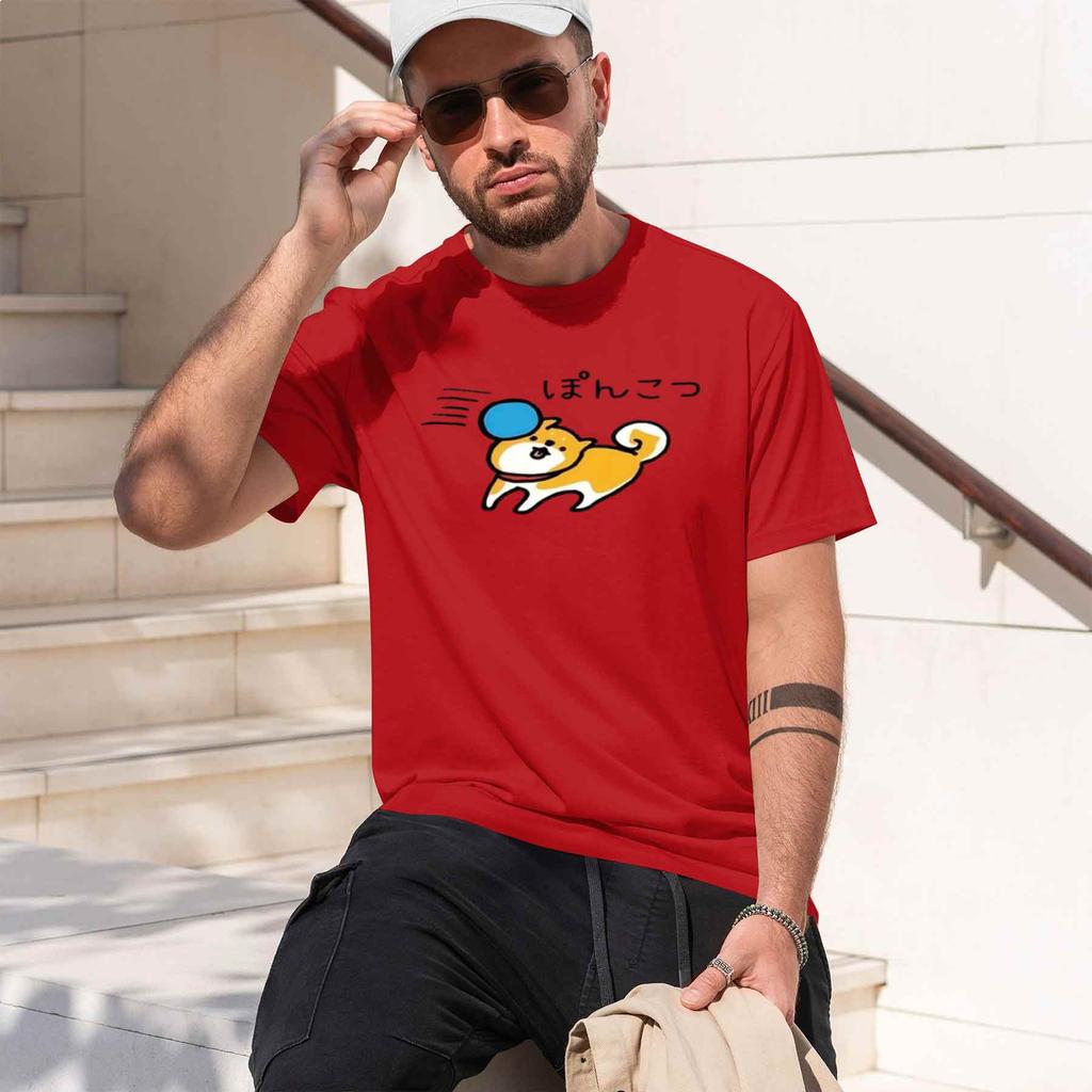 Funny Shiba Inu Tshirt With Japanese Text Cartoon Dog Design Cute Pet Lover Tee Harajuku Short Sleeve Casual Unisex Unisex Tops