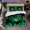 Werder Bremen Football 3 Piece Bedding Set Soft Duvet Cover Set with Pillowcases Printed Bedroom Decor Set for Home