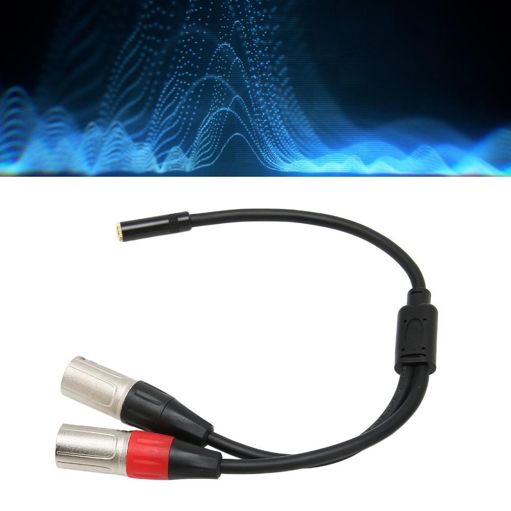 1.0ft 3.5mm 1/8 to XLR Microphone Cable Professional Stereo Cable Microphone Connection