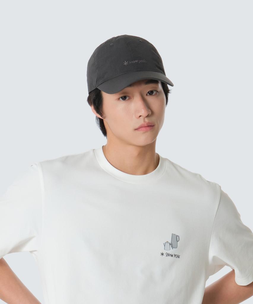 Кепка-бейсболка SNOWPEAK APPAREL из эко-таслана (S26Zufbc70) Древесный уголь