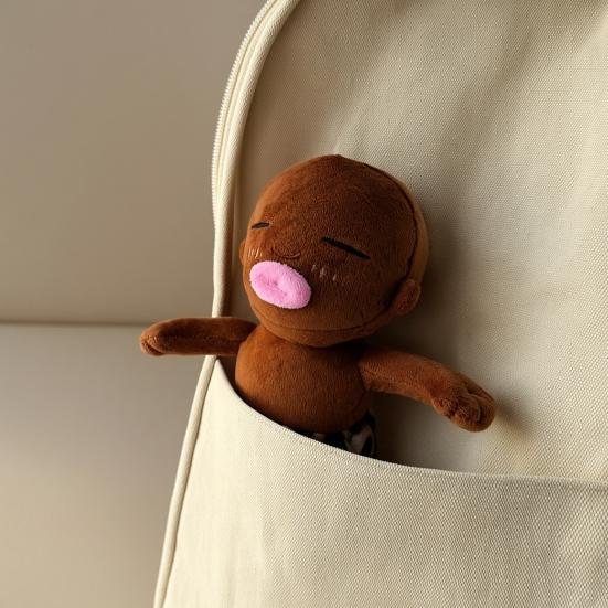 Natasha Plush Doll Soft Toy for Kids Black Stuffed Animal 24cm Cuddle Hugging