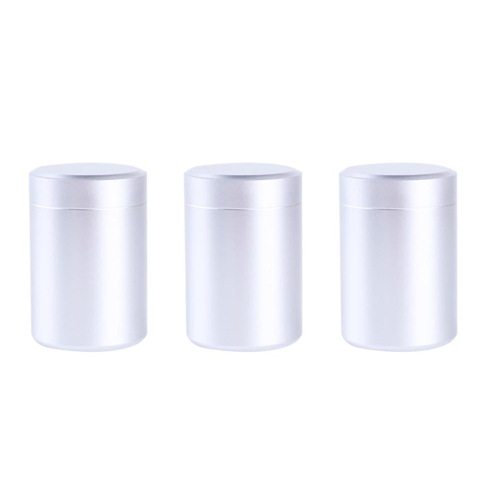 Airtight Smell Proof Container Quality Stainless Steel Mini Tea Cans Herb Stash Jar Chai Coffee Storage Box Tea Caddies Box