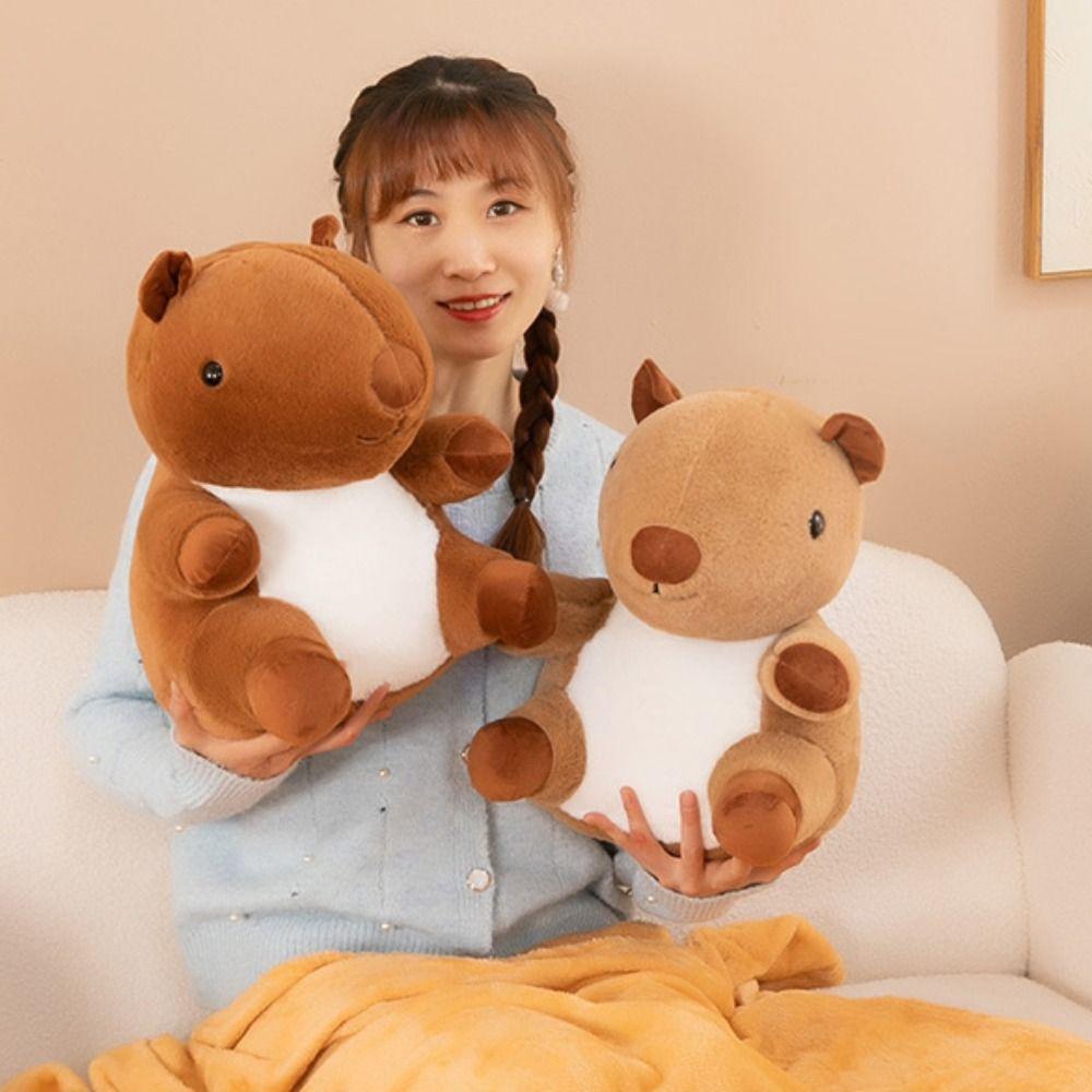 Милая кукла картошка фри капибара плюшевая игрушка имитация капибары плюшевая кукла домашний декор