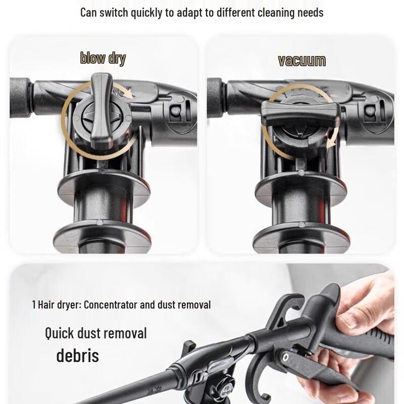 Industrial Pneumatic Blow-Suction Vacuum Cleaner with 3m Spring Tube