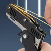 Metal Burst Rubber Band Toy - Mini Folding Launcher Toy With Keychain And 60Pcs Rubber Bands Perfect Gift For Christmas