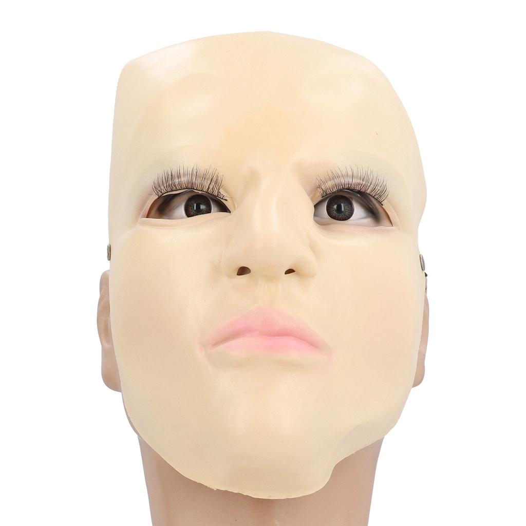 Латексная полумаска для лица, женская реалистичная синяя маска для век, латексная маска для лица, новинка для косплея