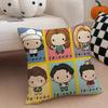 Nostalgic pop fashion FFriends TV Cushion Cover Throw Pillow Cover Hidden Button Durable Polyester Chair Cushion