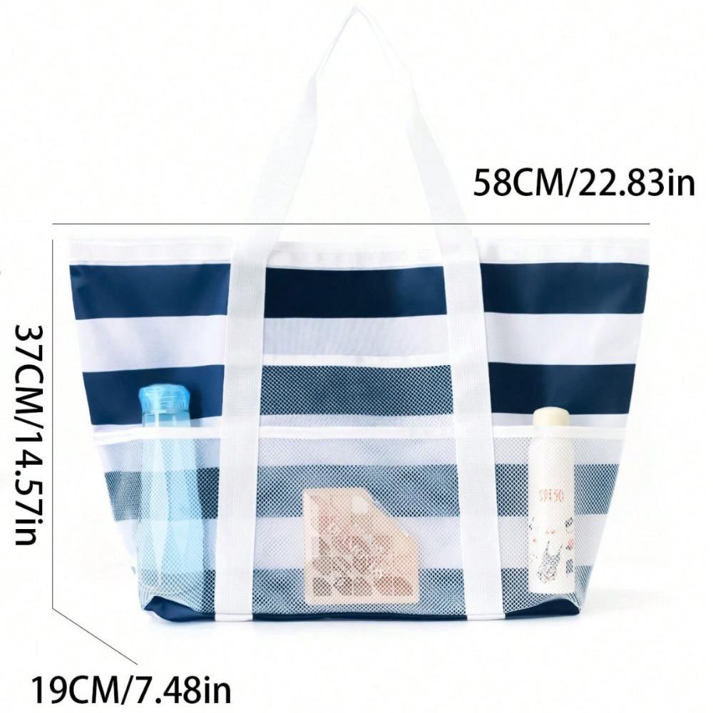 Пляжная сумка большой вместимости, сетка для игрушек, сумка для плавания, многофункциональная дорожная наплечная пляжная сумка, сумка для хранения купальника