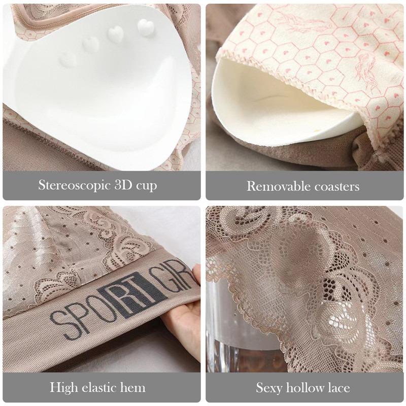 Sexy Lace Seamless Women's Bra Comfortable Breathable Sports Beauty Back Vest Chest Tube Top Underwear