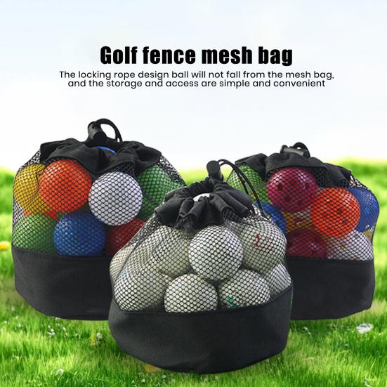 1/2 шт. сумка для мячей для гольфа нейлоновая сетка сумка для хранения мячей для гольфа затягивающиеся тройники для гольфа