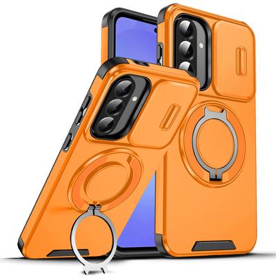 Чехол-подставка с магнитным кольцом для Samsung Galaxy A14 A15 A16 A17 A54 A04S A05S A25 A35 A55 A26 A36 A56 A13 5G TPU Пластиковая задняя крышка