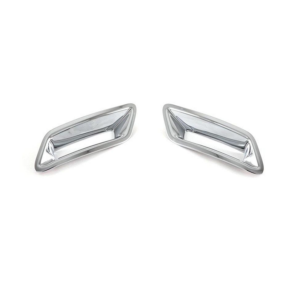 2Pcs New Chrome Rear Fog Light Lamp Cover Decor Trim For Nissan Rogue 2021-2023