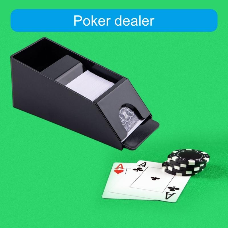 4/6 Deck Plastic Playing Card Dealing Shoe Playing Card Shuffler Table Gaming Pokers Dealer for Dealing Decks