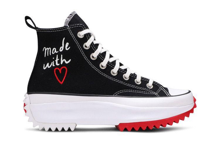 Мужские кроссовки Converse Run Star Hike Hi Ко Дню святого Валентина Сделано с любовью (2021) Черный/Белый/Красный Университет