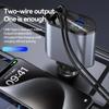 Car Charger 100w 4 IN 1 Super Fast Charge Car Phone Charger With Retractable Cable USB Type C Port Car Cigarette Lighter Adapter