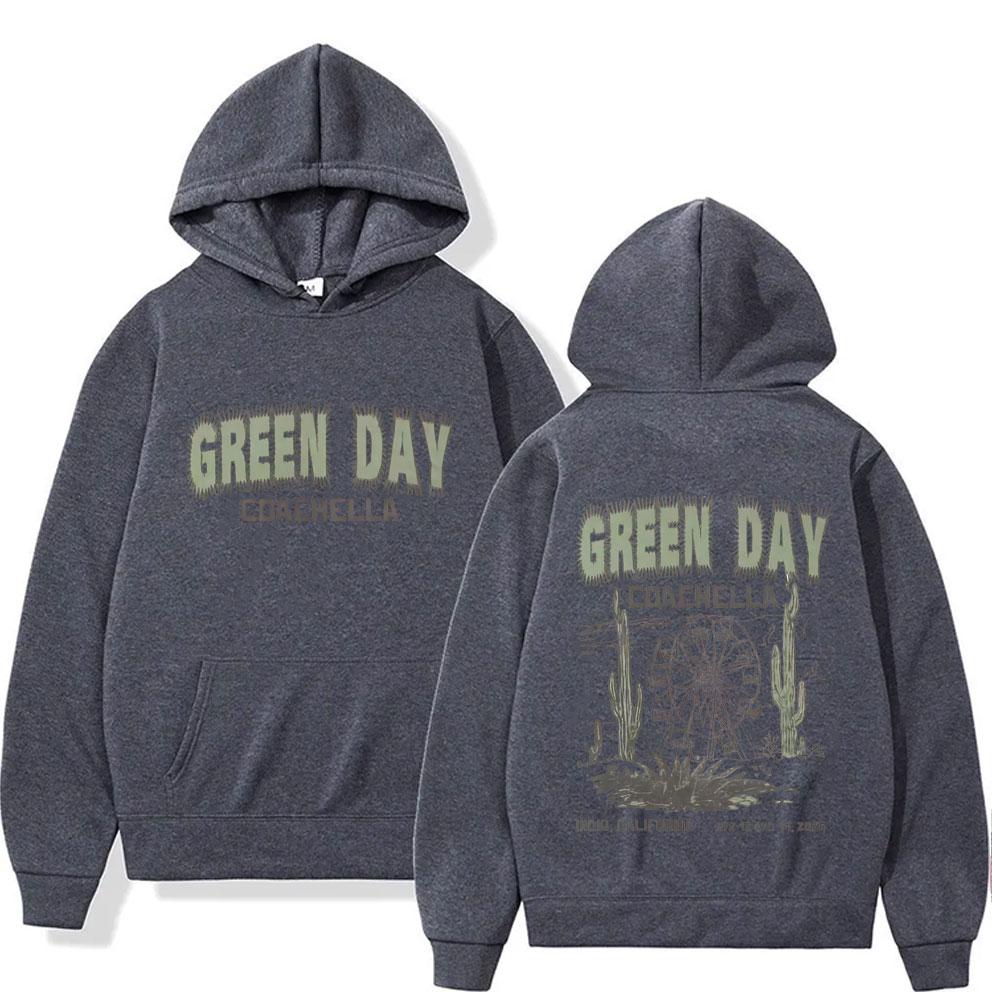 Панк-группа Green Day Графическое худи Мужское Женское Классическое Готическое Рок Худи Унисекс Оверсайз Пуловер Худи