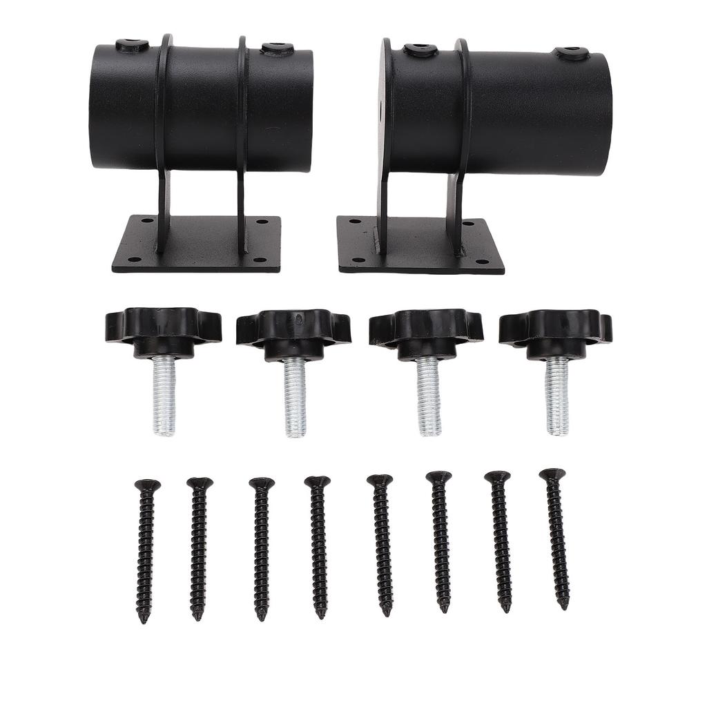 Подставка для зонта для патио Металл с черным порошковым покрытием Регулируемый уличный зажим-подставка для зонта для зонтов от 1,5 до 2,16 дюйма