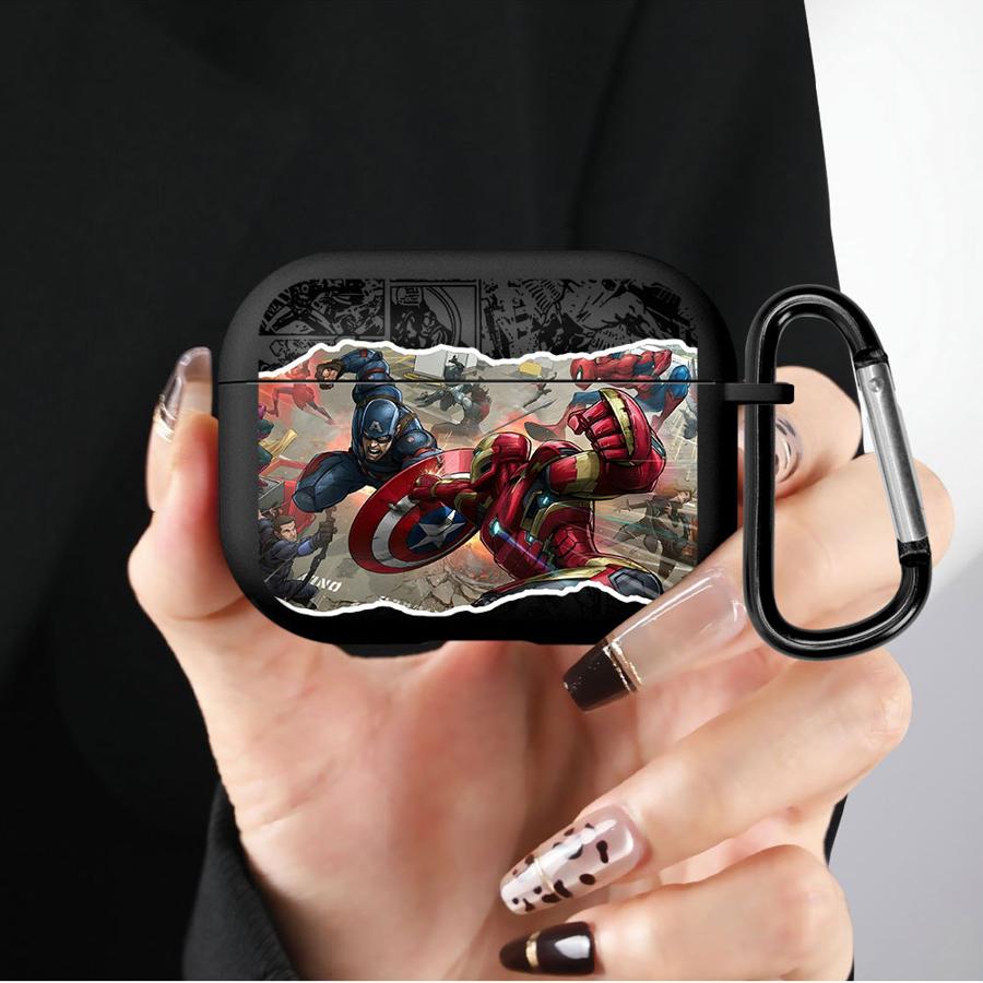 Marvel Comics Капитан Америка Мягкие Чехлы для Наушников Чехол для Airpods 3 Pro2 Pro 4 1 Pro3 2