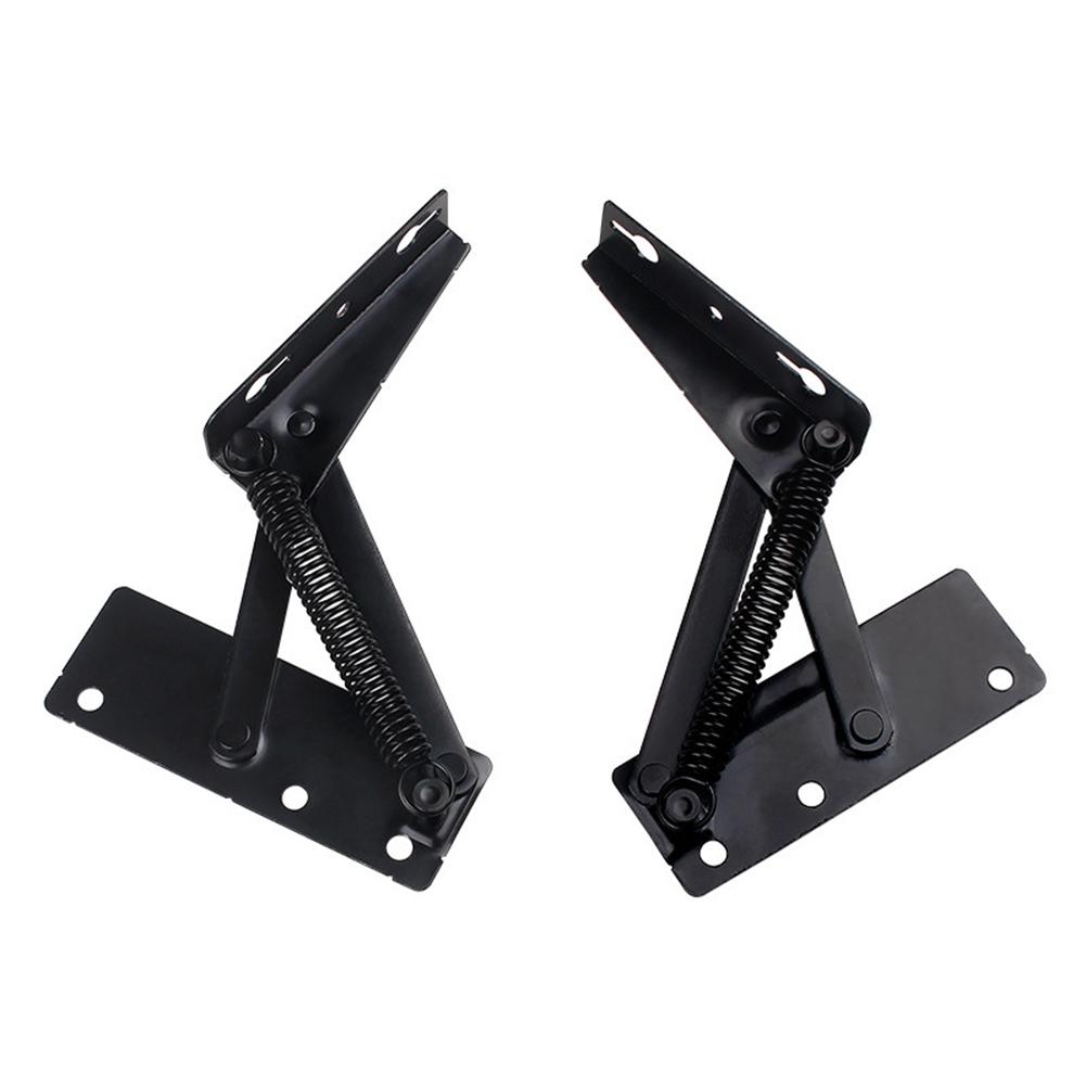 2pcs Professional Spring Hinges Sofa Bed Spring Hinge Instrument 80 Degree Folding Cabinet Door Lift Up Top Home Tool